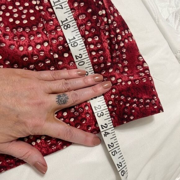 St. John sport Red and White pearl Studded Jacket abstract large - Picture 6 of 13